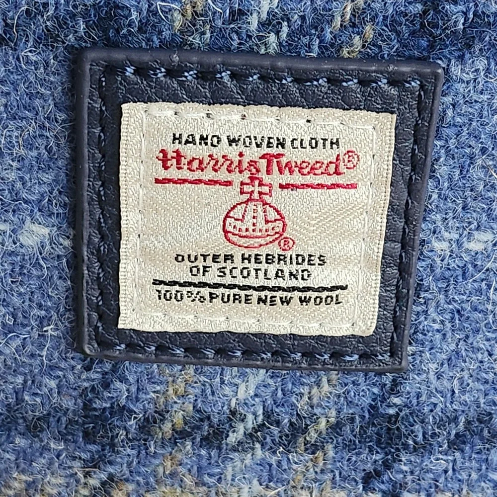 Harris Tweed Glen Appin Mini Backpack Small Blue Tartan Plaid Wool Tummel NEW